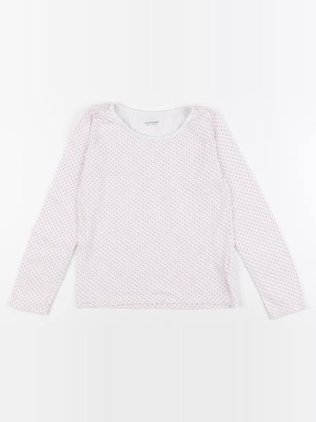 Maillot de corps - 8 ans Blanc, rose 1 - vertbaudet enfant 