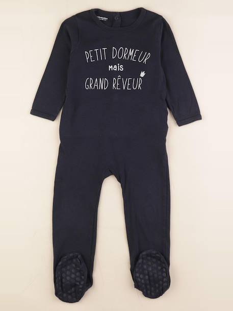 Pyjama coton - 24 mois Bleu 1 - vertbaudet enfant 