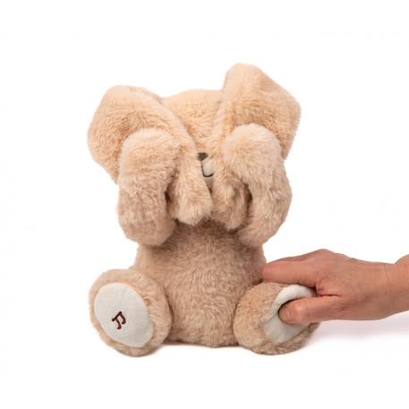 Peluche justin coucou-caché et comptine Beige 2 - vertbaudet enfant 