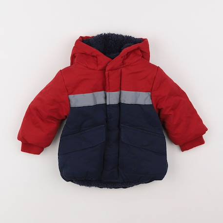 Parka - 6 mois Bleu, rouge 1 - vertbaudet enfant 