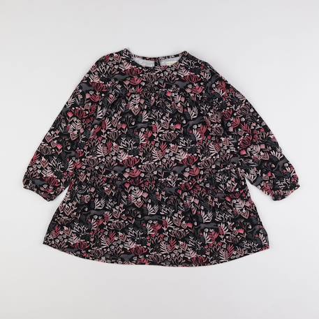 Robe - 8 ans Noir, rose 1 - vertbaudet enfant 