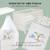 Ensemble de lit bébé 'savanna friends' avec équipement complet Blanc / Vert+Gris / Beige 11 - vertbaudet enfant 