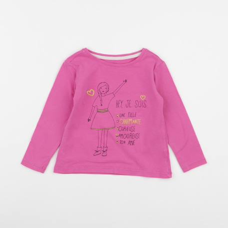 Tee-shirt - 2 ans Rose 1 - vertbaudet enfant 