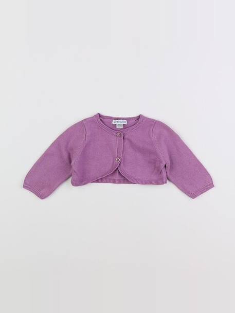 Gilet - 3 mois Violet 1 - vertbaudet enfant 