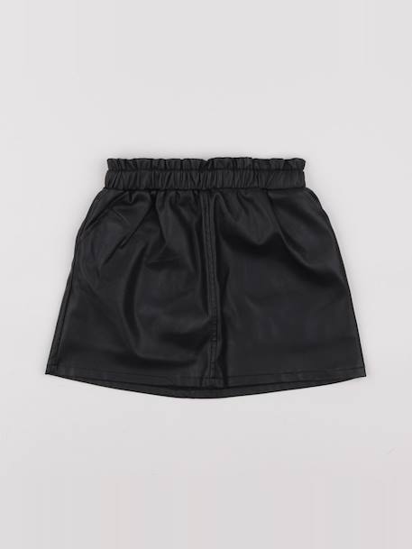 Jupe simili - 8 ans Noir 1 - vertbaudet enfant 