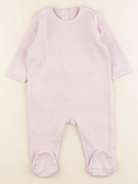 Pyjama coton - 6 mois Violet 1 - vertbaudet enfant 