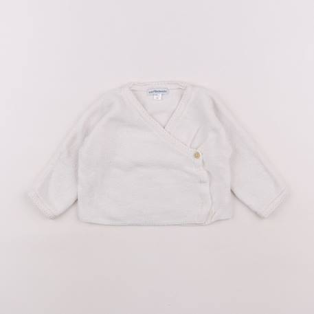 Gilet - 6 mois Blanc 1 - vertbaudet enfant 