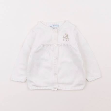 Gilet - 6 mois Blanc 1 - vertbaudet enfant 