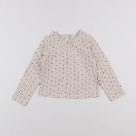 Tee-shirt - 2 ans Beige, rose 1 - vertbaudet enfant 