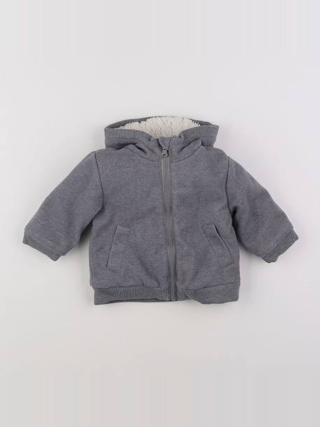 Manteau - 9 mois Gris 1 - vertbaudet enfant 