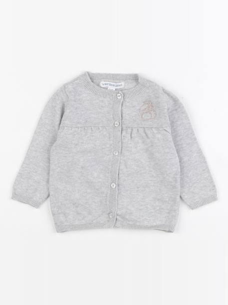 Gilet - 6 mois Gris 1 - vertbaudet enfant 