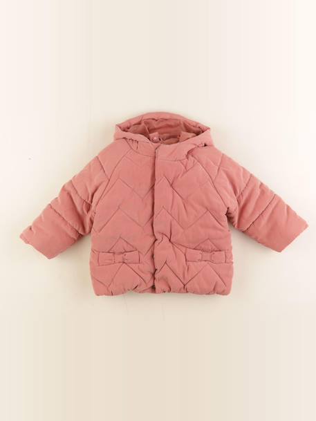 Manteau doublure amovible - 18 mois Rose 1 - vertbaudet enfant 