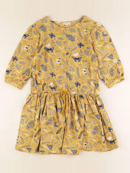 Robe - 9 ans Bleu, jaune 1 - vertbaudet enfant 
