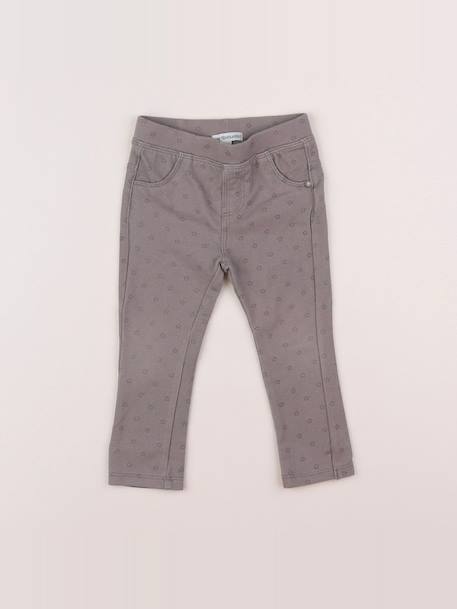 Jegging - 12 mois Gris 1 - vertbaudet enfant 