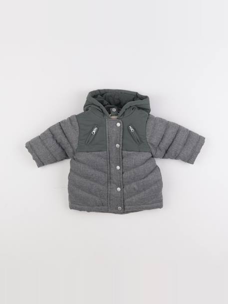 Doudoune - 3 mois Gris 1 - vertbaudet enfant 