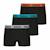 Lot de 3 boxers garçon ecopack trio choc Noir ceinture grise bleu rouge 1 - vertbaudet enfant 