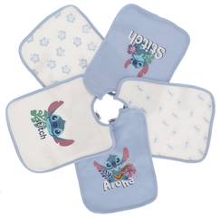 Puériculture-Repas-Lot de 5 bavoirs stitch coton