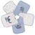 Lot de 5 bavoirs stitch coton Bleu 1 - vertbaudet enfant 