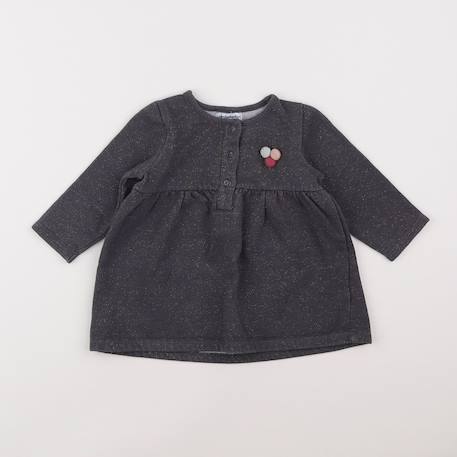 Robe - 12 mois Gris 1 - vertbaudet enfant 