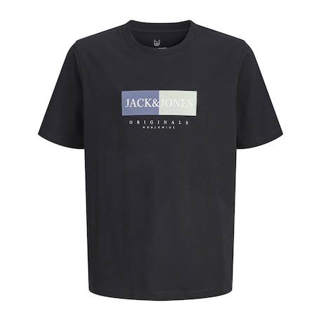 T-shirt frederiks Noir+Orange+Violet 1 - vertbaudet enfant 