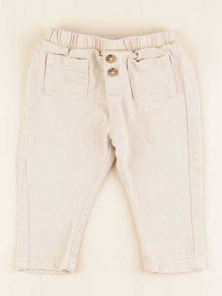 Jegging - 6 mois Beige 1 - vertbaudet enfant 