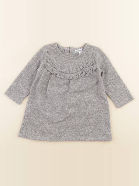 Robe - 12 mois Gris 1 - vertbaudet enfant 