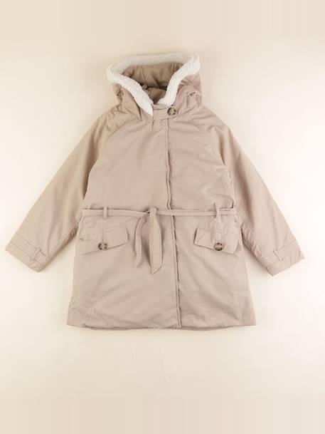 Parka doublure amovible - 10 ans Beige 1 - vertbaudet enfant 