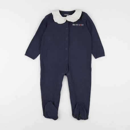 Pyjama coton - 24 mois Bleu 1 - vertbaudet enfant 