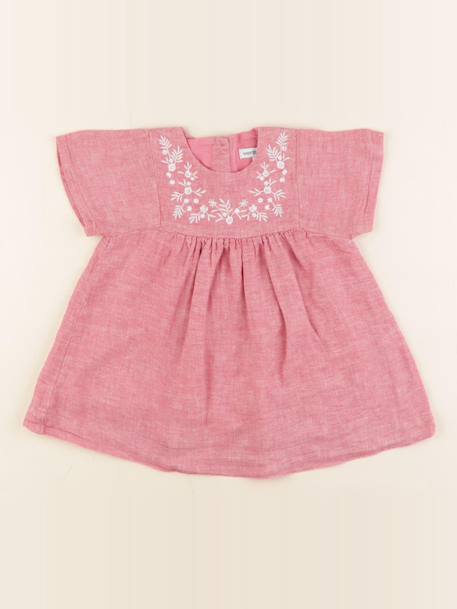Robe - 12 mois Rose 1 - vertbaudet enfant 