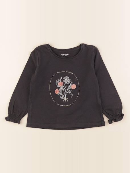 Tee-shirt - 2 ans Gris, or 1 - vertbaudet enfant 