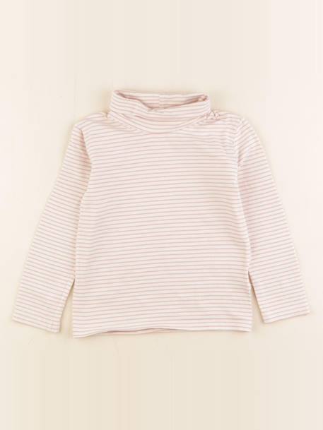 Sous-pull - 4 ans Blanc, rose 1 - vertbaudet enfant 