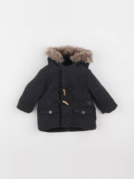Manteau - 3 mois Gris 1 - vertbaudet enfant 