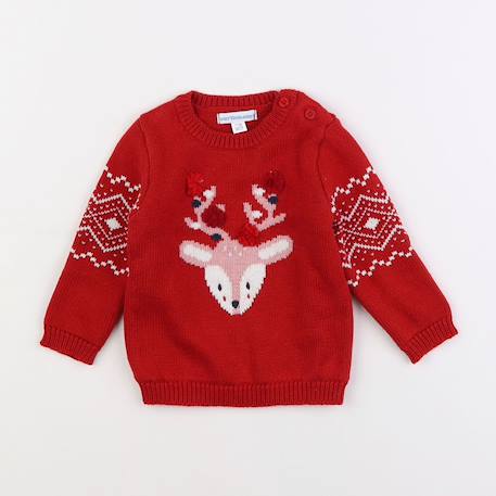 Pull - 9 mois Rouge 1 - vertbaudet enfant 