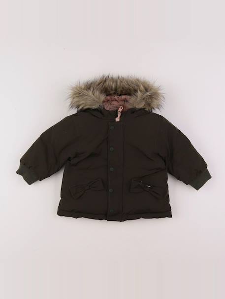 Parka réversible - 12 mois Rose, vert 1 - vertbaudet enfant 