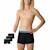 Lot de 3 boxers garçon ecopack trio choc Noir ceinture grise bleu rouge 4 - vertbaudet enfant 