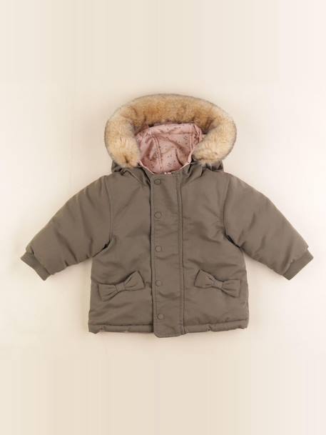 Parka réversible - 12 mois Rose, vert 1 - vertbaudet enfant 
