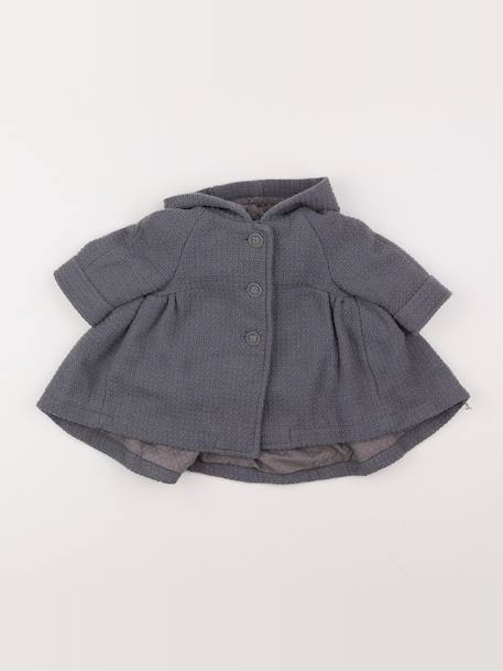 Manteau - 6 mois Gris 1 - vertbaudet enfant 
