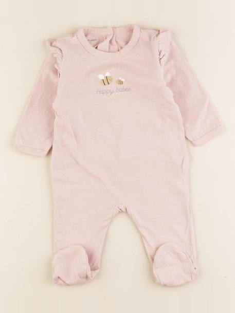 Pyjama coton - 3 mois Rose 1 - vertbaudet enfant 