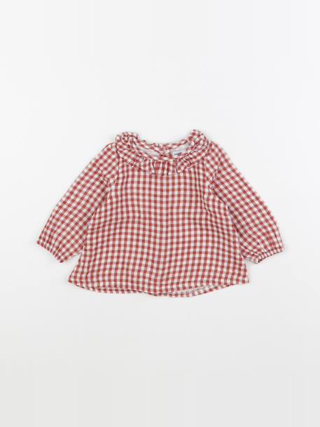 Robe - 6 mois Blanc, rouge 1 - vertbaudet enfant 