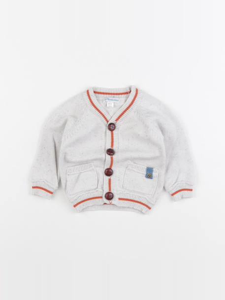 Gilet - 6 mois Gris 1 - vertbaudet enfant 
