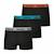Lot de 3 boxers garçon ecopack trio choc Noir ceinture grise bleu rouge 3 - vertbaudet enfant 