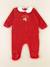Pyjama velours - 6 mois Rouge 1 - vertbaudet enfant 