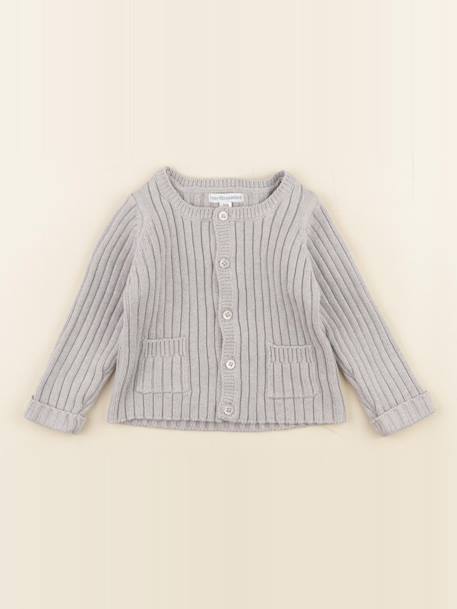 Gilet - 6 mois Gris 1 - vertbaudet enfant 