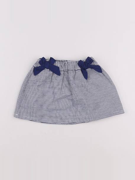 Jupe - 9 mois Blanc, bleu 1 - vertbaudet enfant 