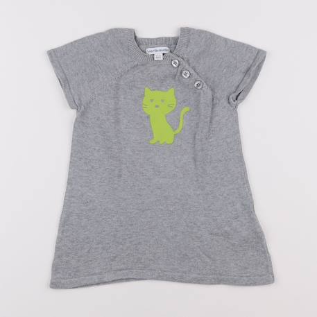 Robe - 6 mois Gris 1 - vertbaudet enfant 