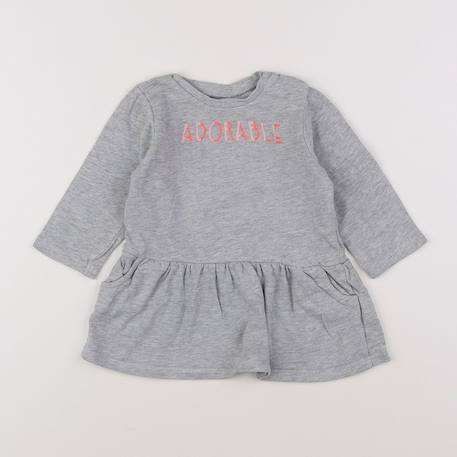 Robe - 18 mois Gris 1 - vertbaudet enfant 