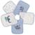 Lot de 5 bavoirs stitch coton Bleu 4 - vertbaudet enfant 
