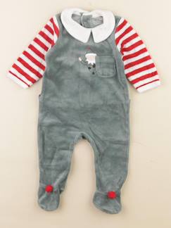 Seconde main-Garçon-Pyjama velours - 3 mois