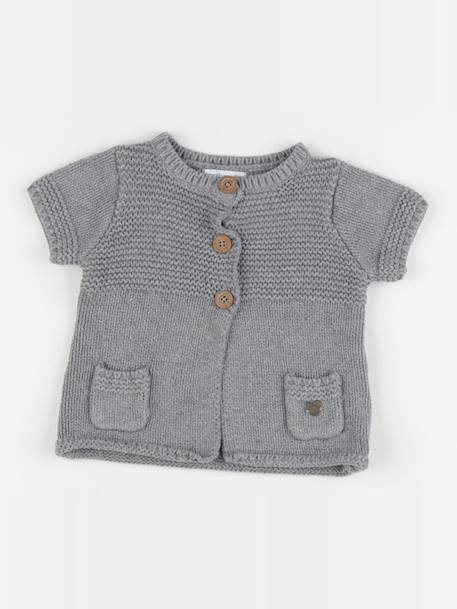 Gilet - 18 mois Gris 1 - vertbaudet enfant 