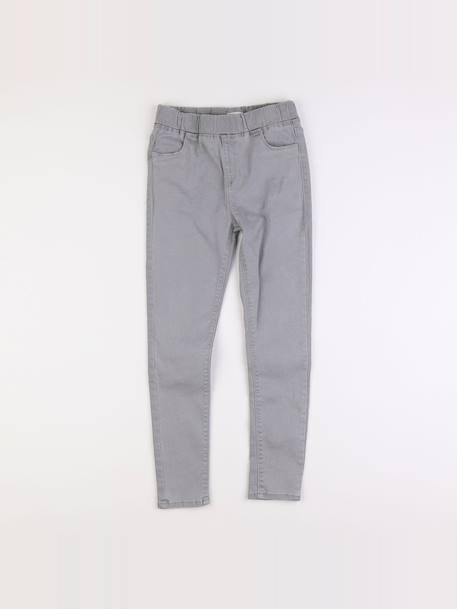 Jegging - 10 ans Gris 1 - vertbaudet enfant 